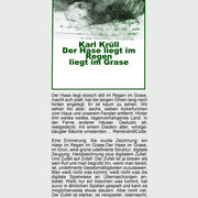 Der Hase liegt im Regen ... / 2019 in Zusammenarbeit mit dem Verlag Peter Engstler